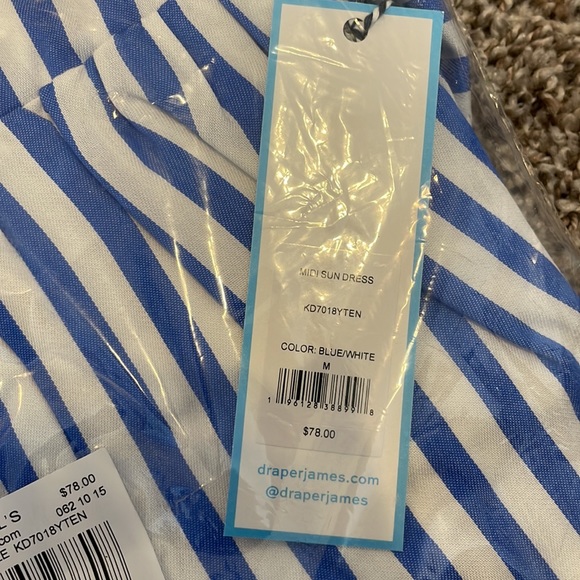 NWT. DRAPER JAMES RSVP™ Print Midi Sun Dress M - Picture 5 of 6